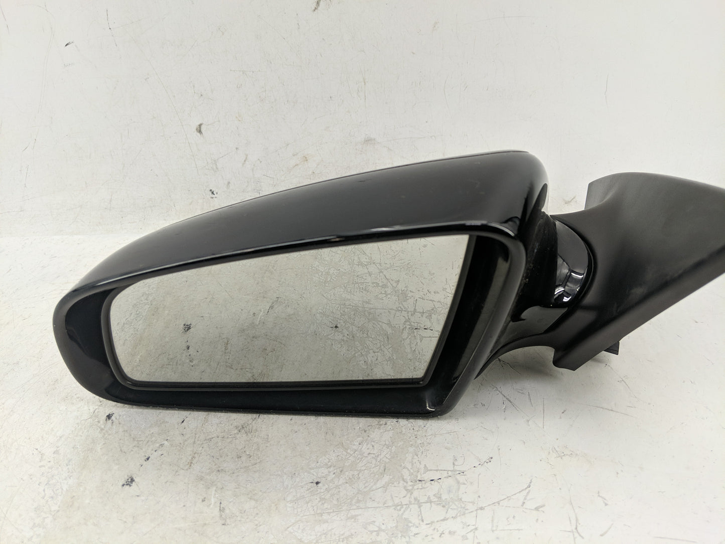 2005 Audi A6 Driver Left Side View Manual Door Mirror Black - Oemusedautoparts1.com