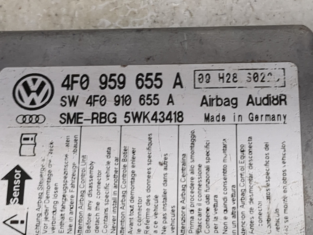 2006-2010 Audi A6 Safety Restraint Srs Airbag Control Module 1502457 - Oemusedautoparts1.com