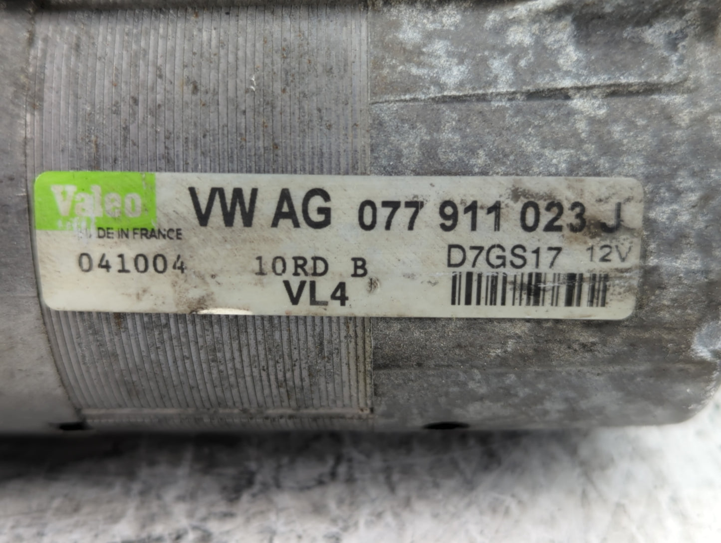 2003-2008 Audi A8 Car Starter Motor Solenoid OEM P/N:077 911 023 J Fits Fits 2003 2004 2005 2006 2007 2008 OEM Used Auto Par