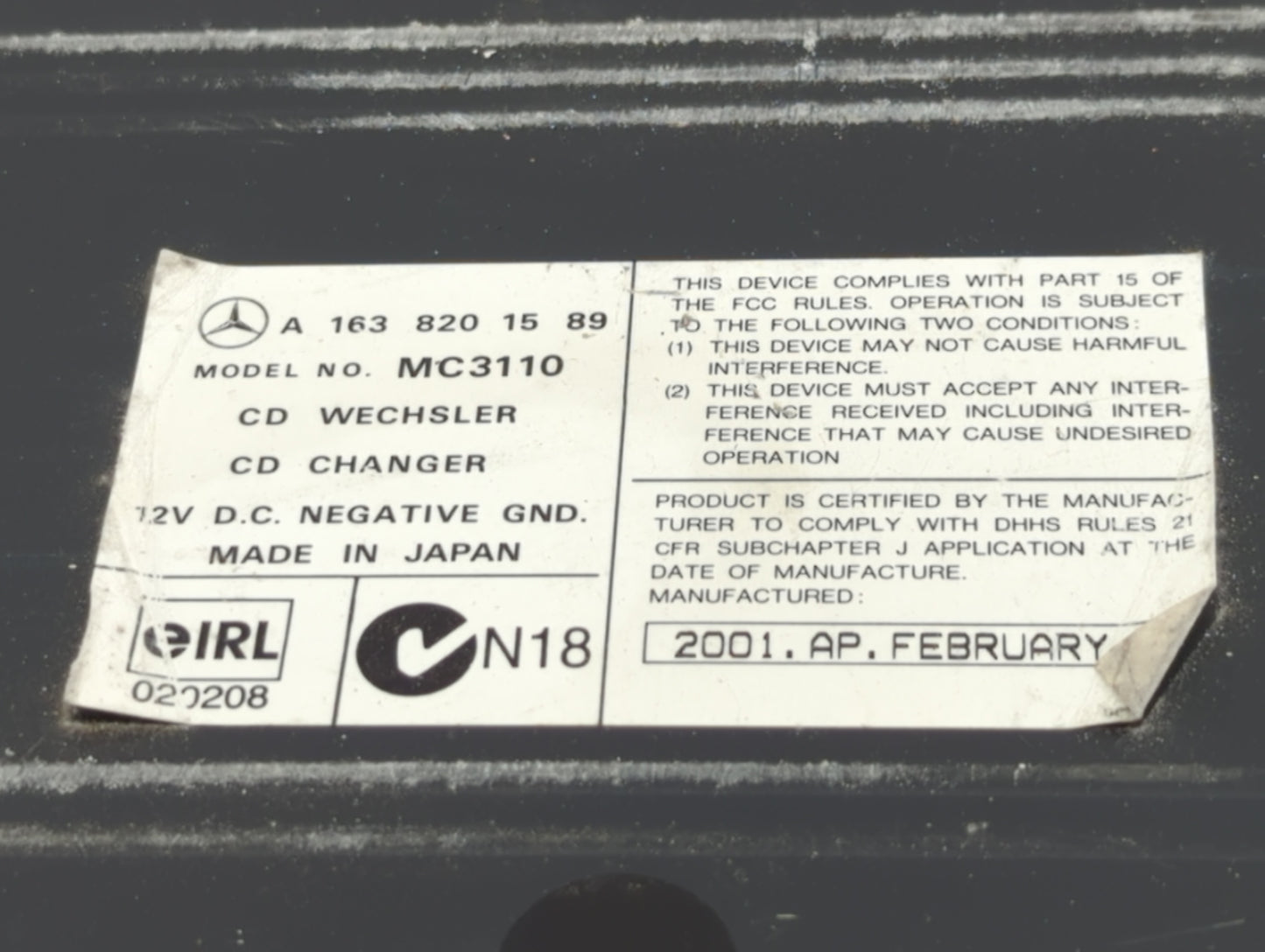 2002-2005 Bmw 325i Radio AM FM Cd Player Receiver Replacement P/N:A 163 820 15 89 D5150Z-0L0051 Fits Fits 2002 2003 2004 200