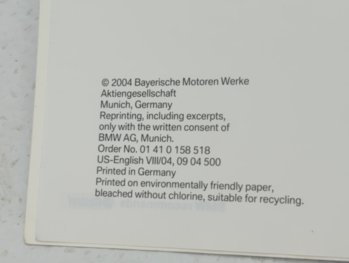 2005 Bmw 530i Owners Manual Book Guide OEM Used Auto Parts - Oemusedautoparts1.com