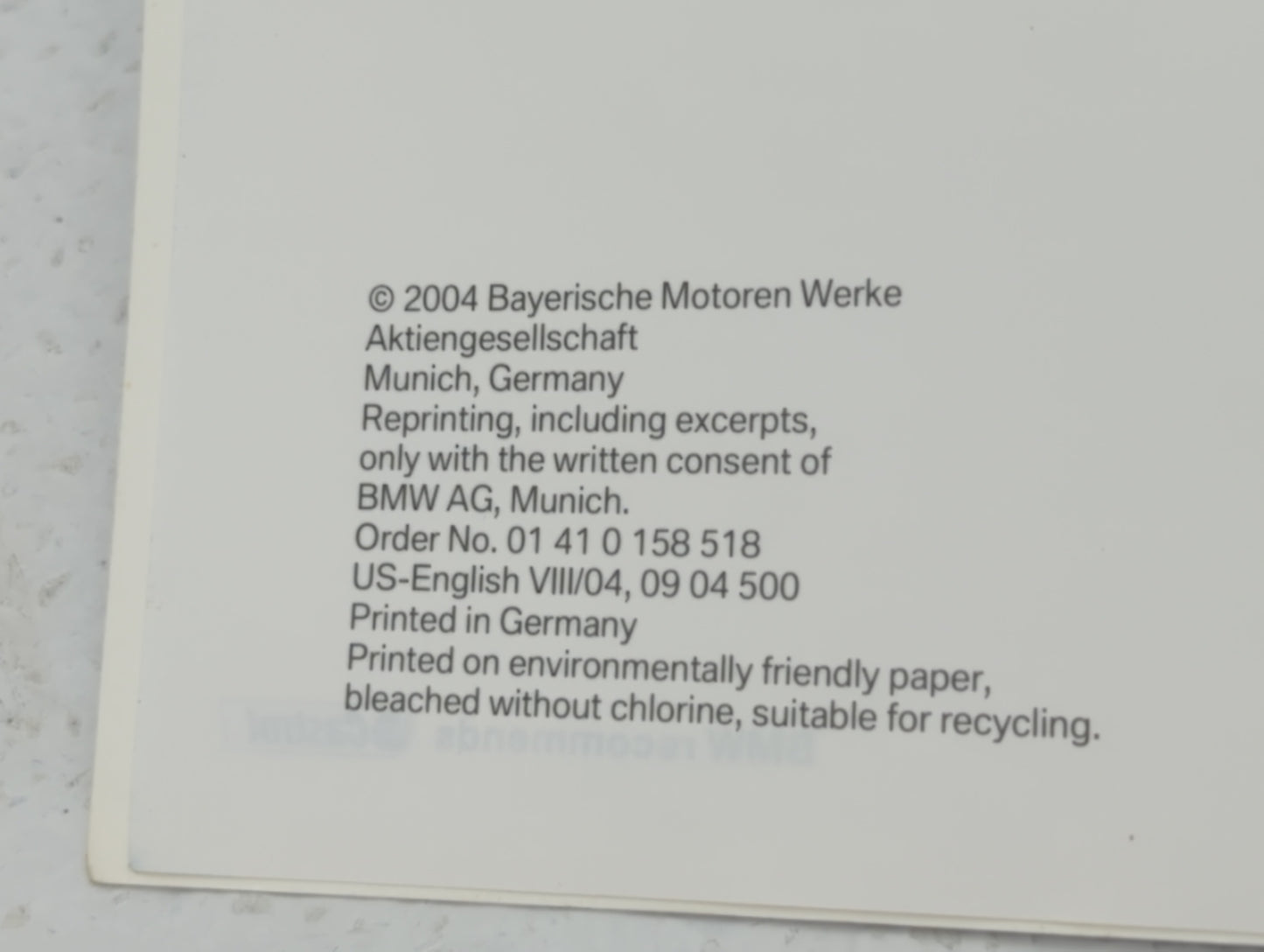 2005 Bmw 530i Owners Manual Book Guide OEM Used Auto Parts - Oemusedautoparts1.com