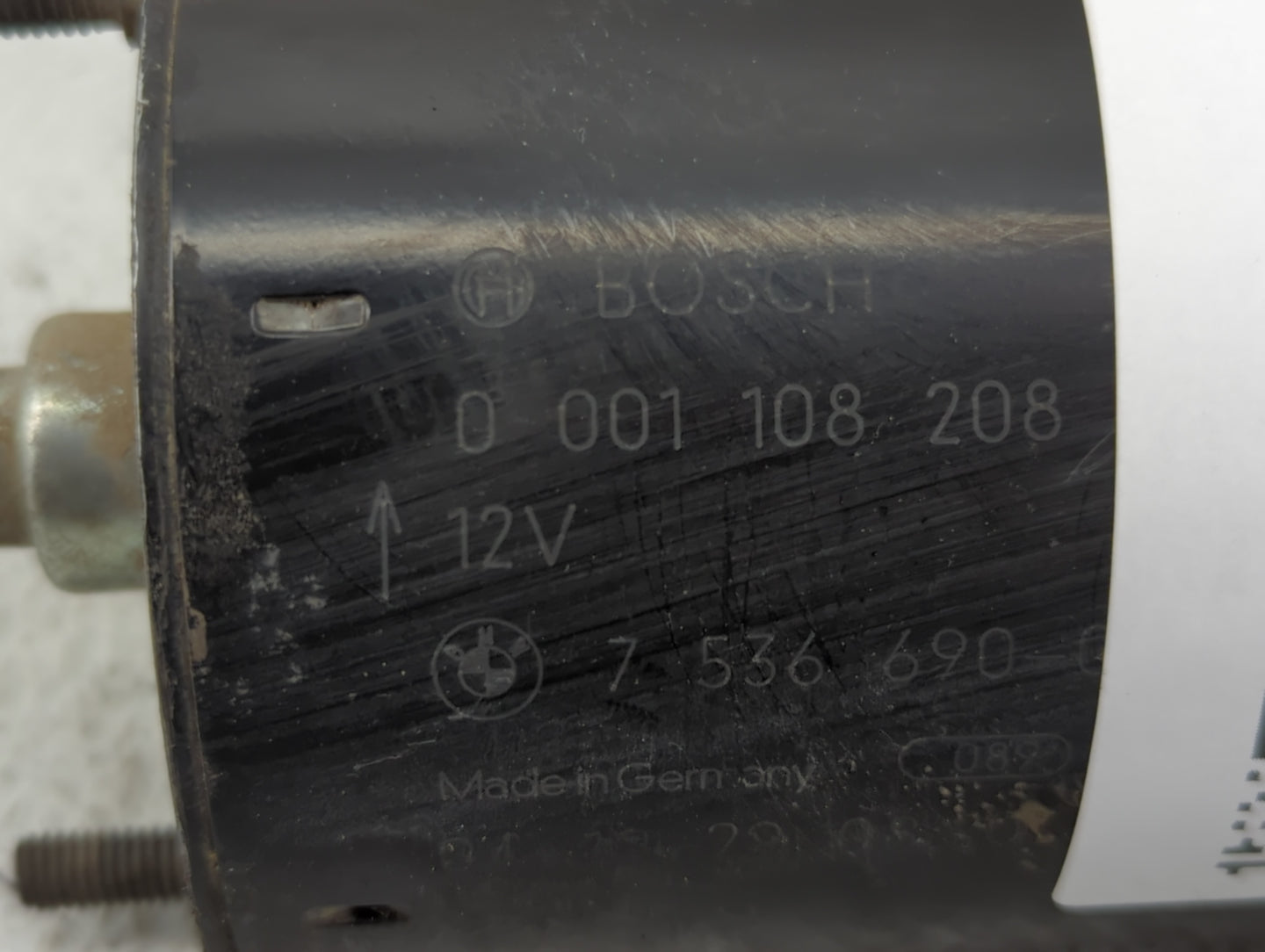 2002-2005 Bmw 745i Car Starter Motor Solenoid OEM P/N:7 536 690 0 001 108 208 Fits Fits 2002 2003 2004 2005 OEM Used Auto Pa