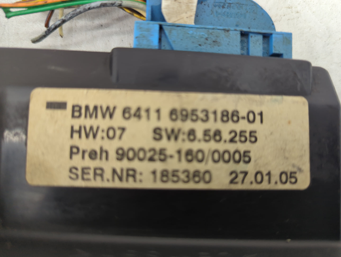2002-2005 Bmw 745i Climate Control Module Temperature AC/Heater Replacement P/N:64116953186-01 90025-160/0005 Fits OEM Used 