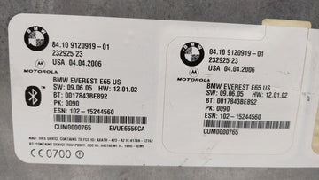 2004-2006 Bmw 760i Chassis Control Module Ccm Bcm Body Control 9120919