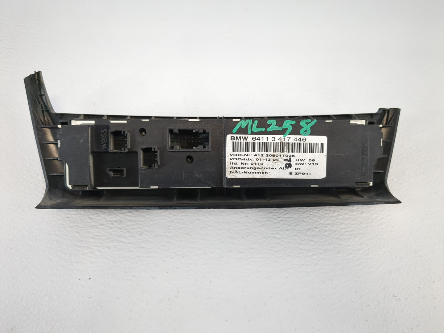 2005-2010 Bmw X3 Climate Control Module Temperature AC/Heater Replacement P/N:6411 3 417 446 Fits OEM Used Auto Parts - Oemu