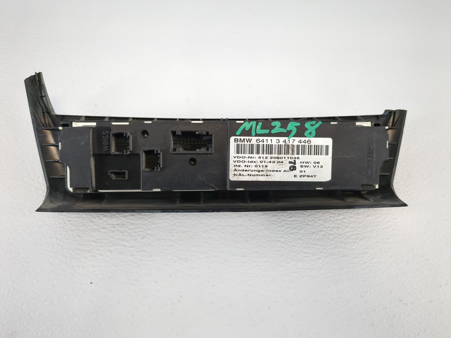 2005-2010 Bmw X3 Climate Control Module Temperature AC/Heater Replacement P/N:6411 3 417 446 Fits OEM Used Auto Parts - Oemu