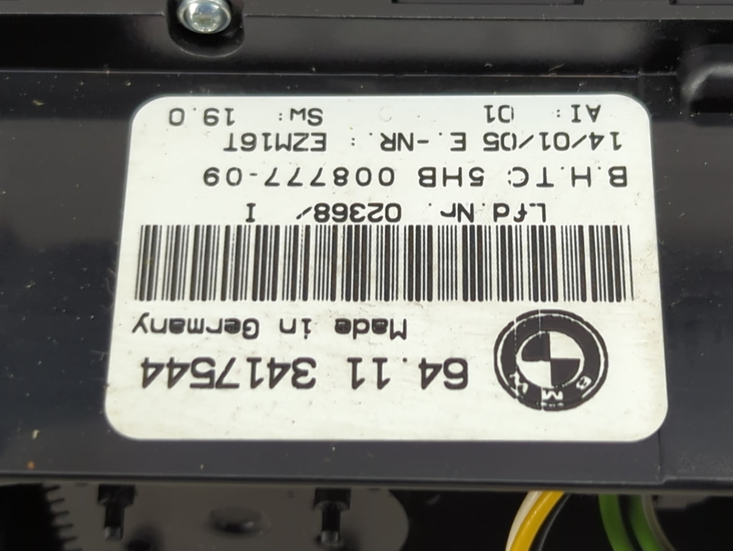 2004-2010 Bmw X3 Climate Control Module Temperature AC/Heater Replacement P/N:64.11 3417544 5HB 008777-09 Fits OEM Used Auto