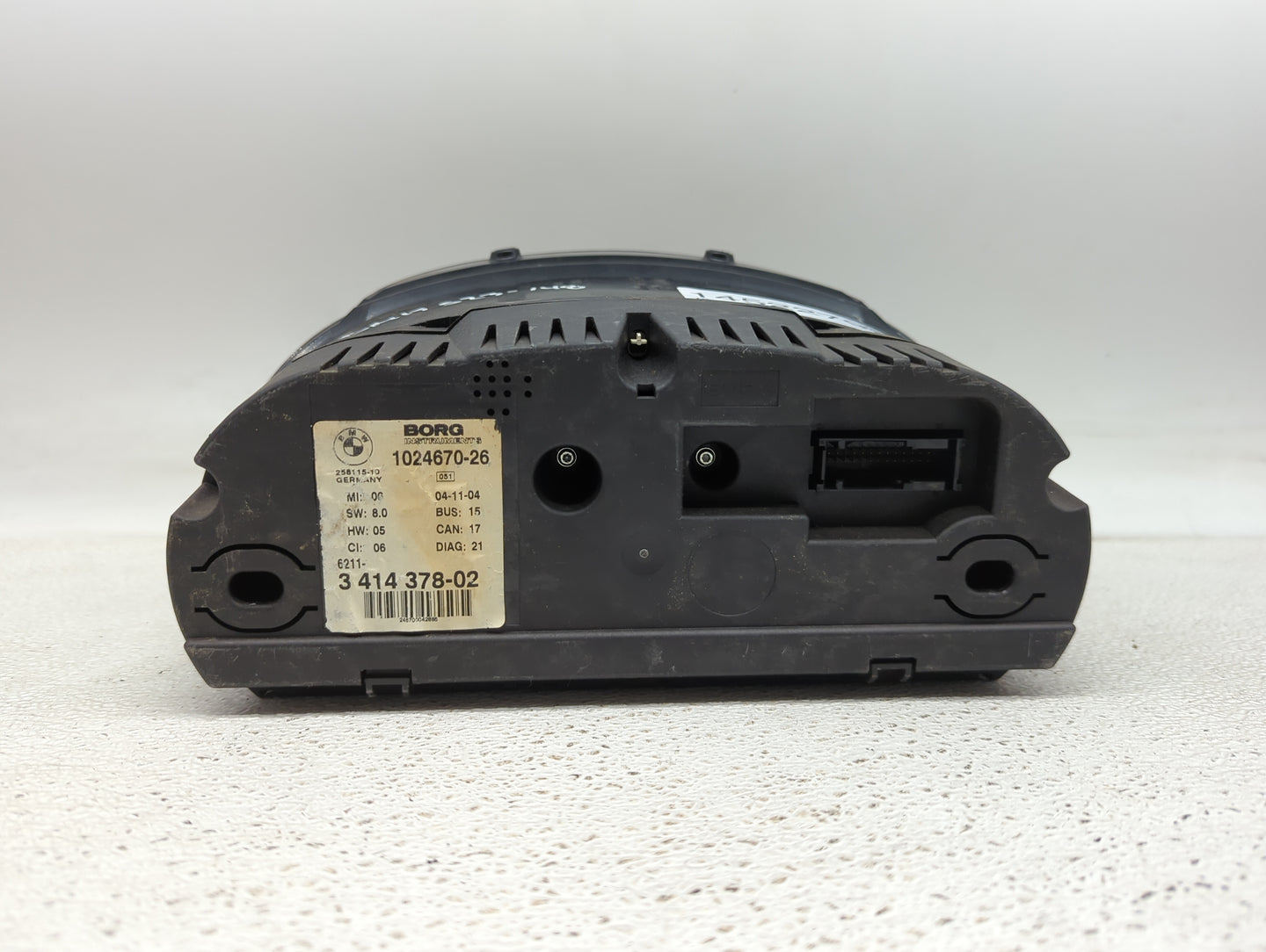 2004-2006 Bmw X3 Instrument Cluster Speedometer Gauges P/N:1024670-26 3414378-02 Fits Fits 2004 2005 2006 OEM Used Auto Part