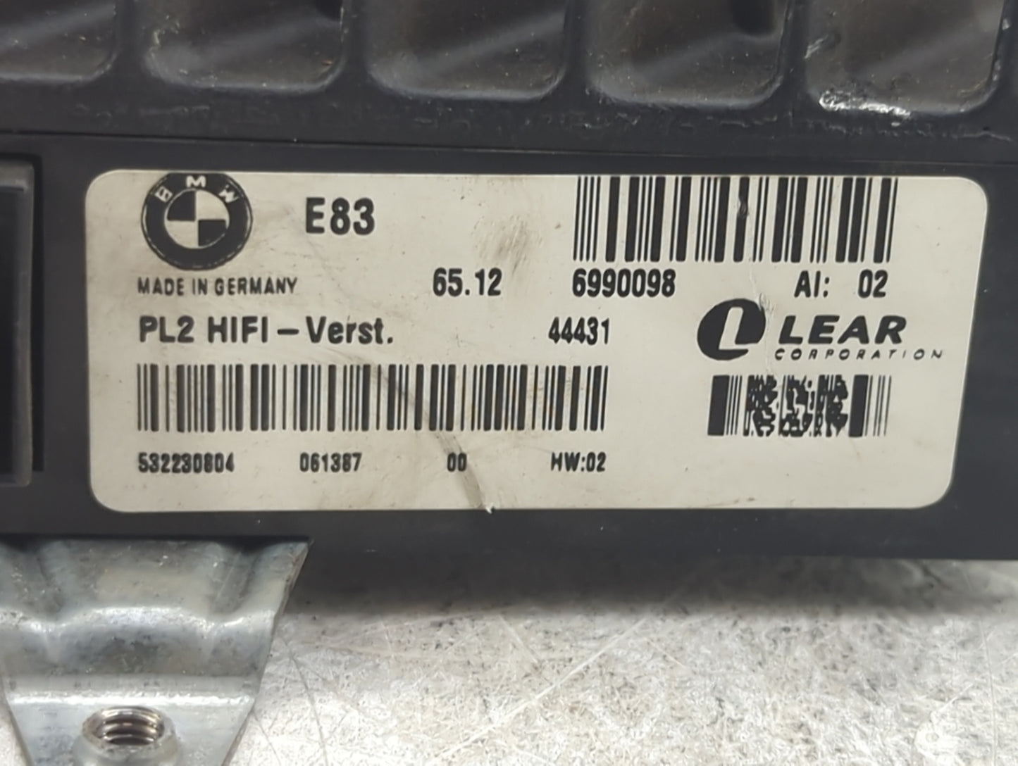 2005 Bmw X3 Radio AM FM Cd Player Receiver Replacement P/N:6990098 532230804, 65.12 Fits OEM Used Auto Parts - Oemusedautopa