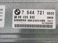 2005-2006 Bmw X5 PCM Engine Control Computer ECU ECM PCU OEM P/N:7 544 721 Fits Fits 2005 2006 OEM Used Auto Parts - Oemused