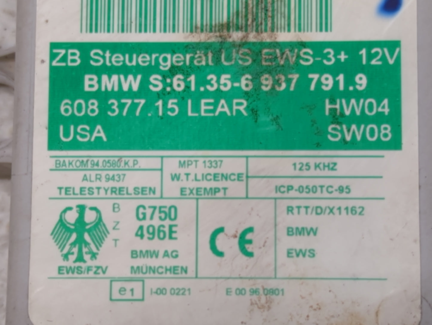 2005 Bmw X5 Chassis Control Module Ccm Bcm Body Control 61.35-6 937 791 - Oemusedautoparts1.com