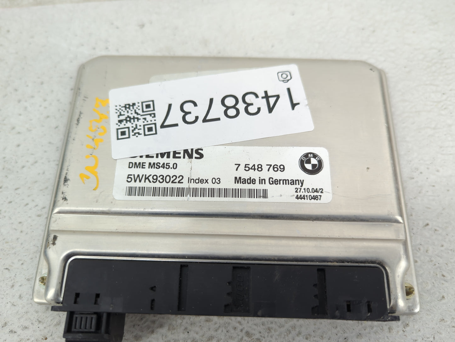 2003-2005 Bmw Z4 PCM Engine Control Computer ECU ECM PCU OEM P/N:7548769 5WK93022 Fits Fits 2003 2004 2005 OEM Used Auto Par