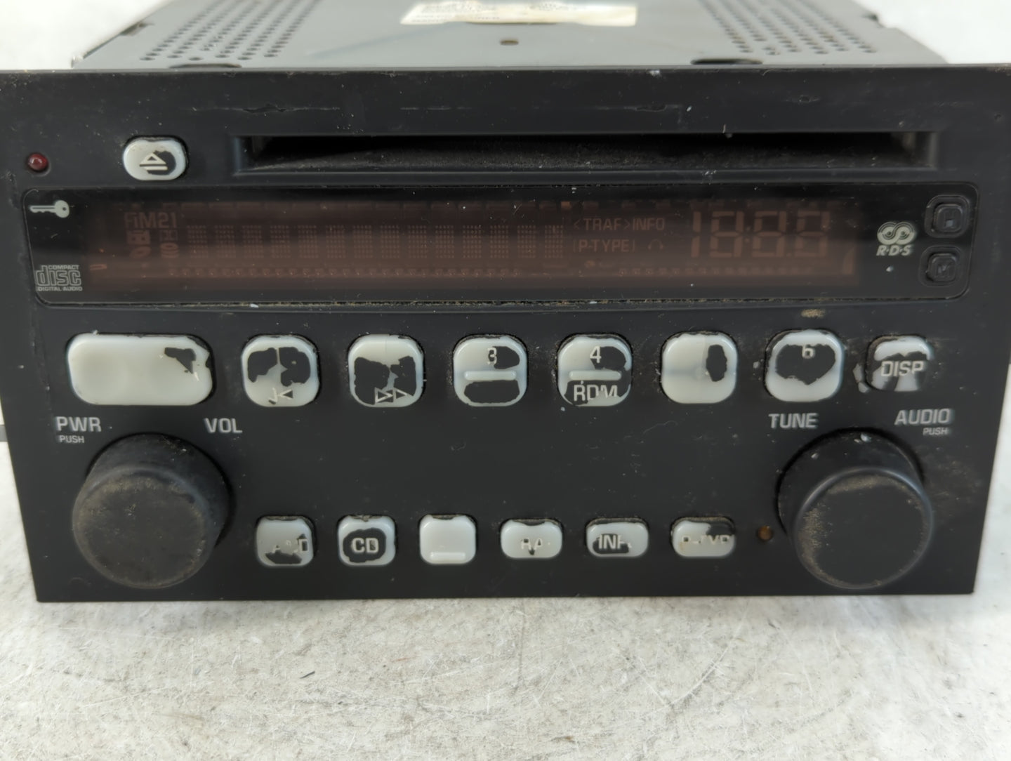 2004-2005 Buick Century Radio AM FM Cd Player Receiver Replacement P/N:10346985 Fits Fits 2004 2005 2006 2007 OEM Used Auto 