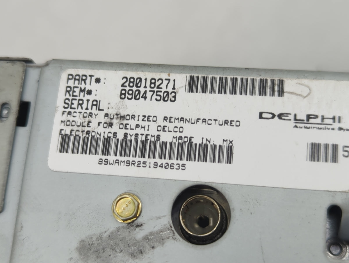 2005-2007 Buick Lacrosse Radio AM FM Cd Player Receiver Replacement P/N:28018271 89047503 Fits 2005 2006 2007 OEM Used Auto 