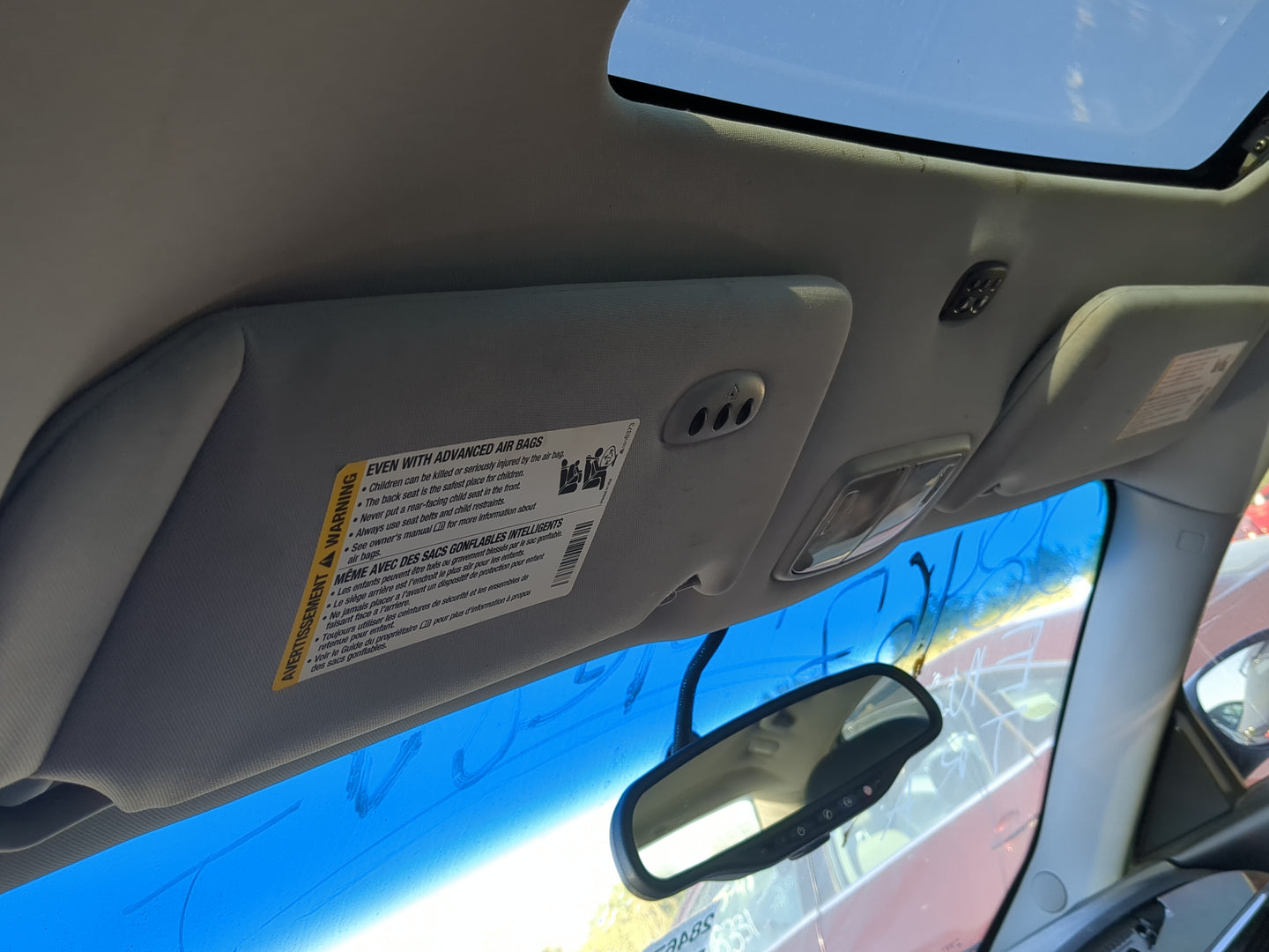 2005-2009 Buick Lacrosse Sun Visor Shade Replacement Driver Left Mirror Fits Fits 2005 2006 2007 2008 2009 OEM Used Auto Par