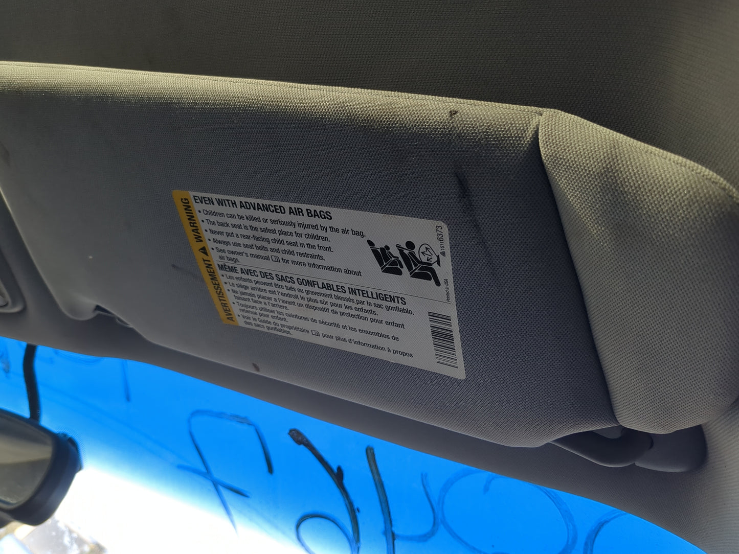 2005-2009 Buick Lacrosse Sun Visor Shade Replacement Passenger Right Mirror Fits Fits 2005 2006 2007 2008 2009 OEM Used Auto