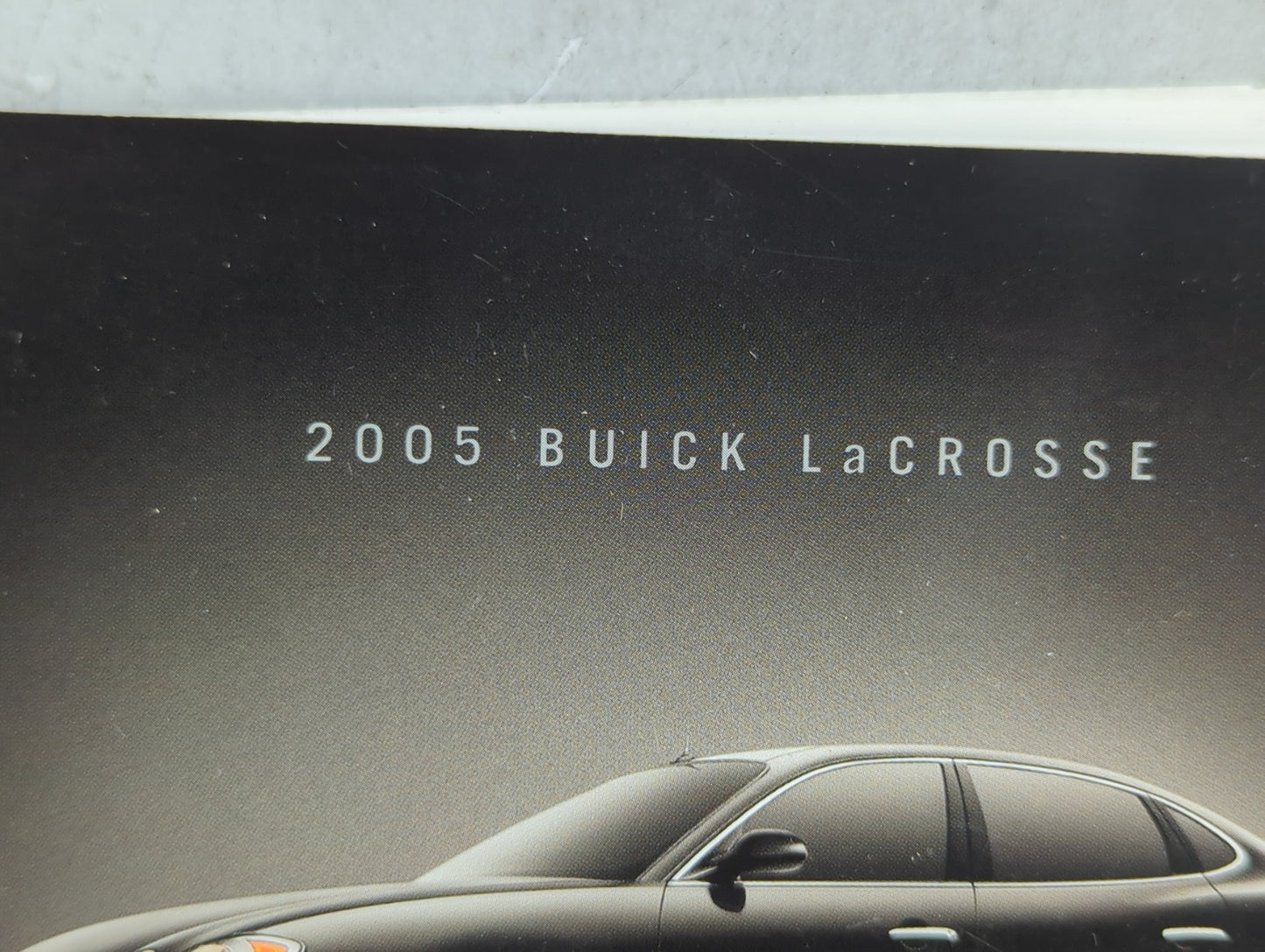 2005 Buick Lacrosse Owners Manual Book Guide OEM Used Auto Parts - Oemusedautoparts1.com