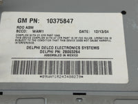 2003-2005 Buick Lesabre Radio AM FM Cd Player Receiver Replacement P/N:10375847 28003264 Fits Fits 2003 2004 2005 OEM Used A