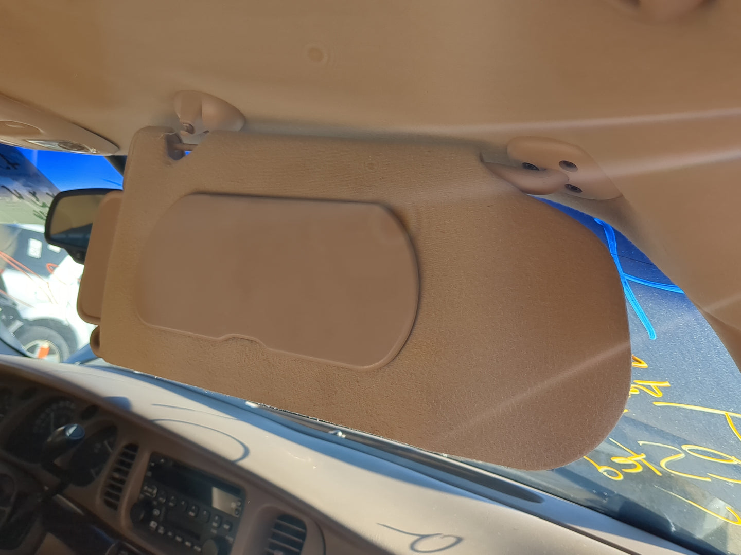 2000-2005 Buick Lesabre Sun Visor Shade Replacement Passenger Right Mirror Fits Fits 2000 2001 2002 2003 2004 2005 OEM Used 