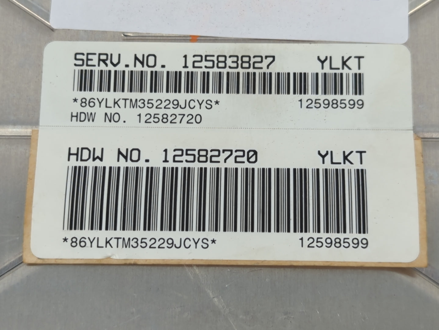 2004-2005 Buick Lesabre PCM Engine Control Computer ECU ECM PCU OEM P/N:12598599 12583827 Fits Fits 2003 2004 2005 OEM Used 