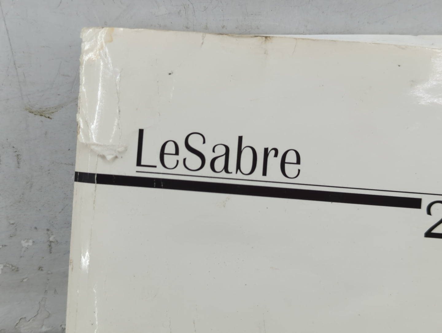 2005 Buick Lesabre Owners Manual Book Guide OEM Used Auto Parts - Oemusedautoparts1.com