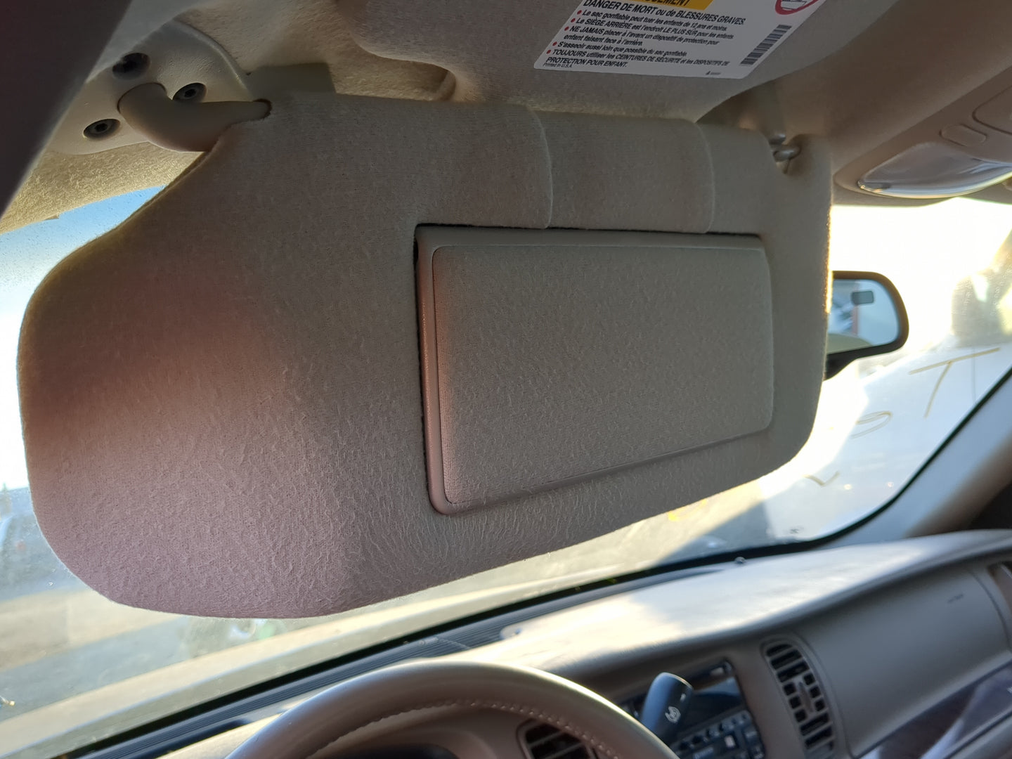 2003-2005 Buick Park Avenue Sun Visor Shade Replacement Driver Left Mirror Fits Fits 2003 2004 2005 OEM Used Auto Parts - Oe