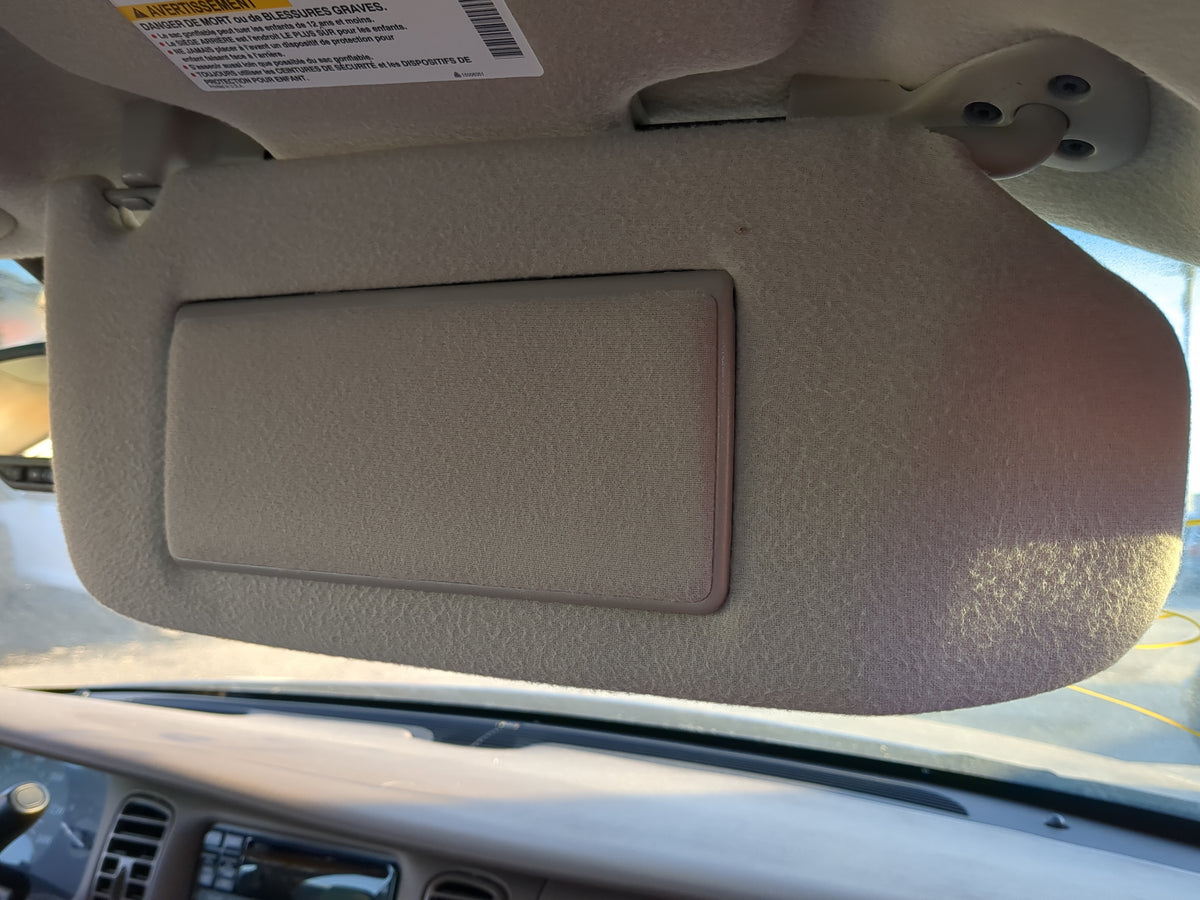 2003-2005 Buick Park Avenue Sun Visor Shade Replacement Passenger Right Mirror Fits Fits 2003 2004 2005 OEM Used Auto Parts 