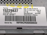 2004-2005 Buick Rendezvous Radio AM FM Cd Player Receiver Replacement P/N:15229837 28015891 Fits Fits 2004 2005 OEM Used Aut