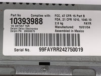 2005 Buick Rendezvous Radio AM FM Cd Player Receiver Replacement P/N:10393988 28006575 Fits OEM Used Auto Parts - Oemusedaut