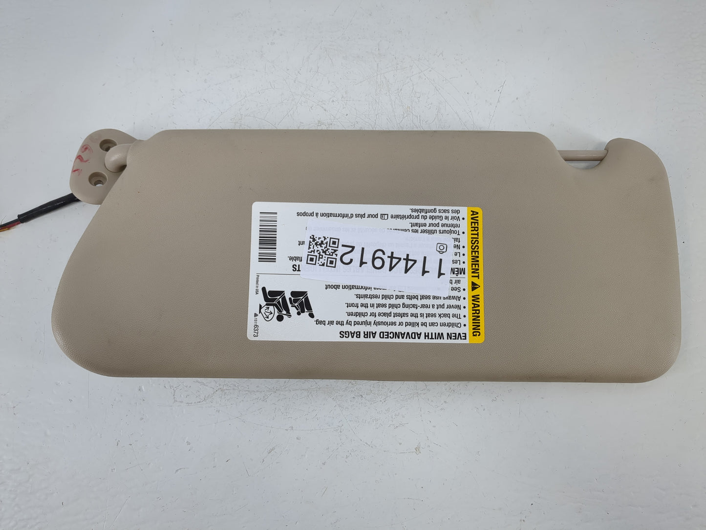 2003-2007 Cadillac Cts Sun Visor Shade Replacement Passenger Right Mirror Fits Fits 2003 2004 2005 2006 2007 OEM Used Auto P
