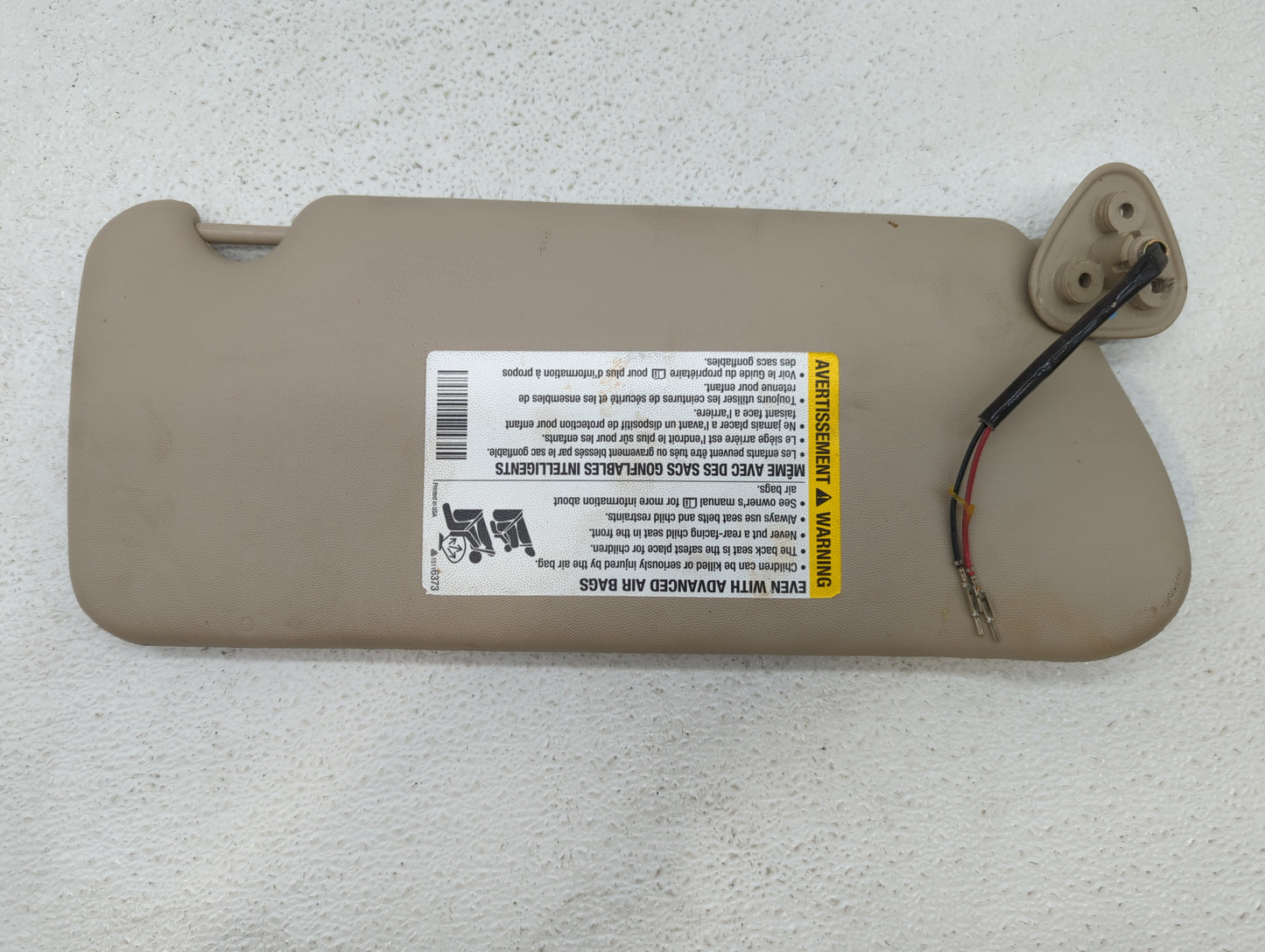 2003-2007 Cadillac Cts Sun Visor Shade Replacement Passenger Right Mirror Fits Fits 2003 2004 2005 2006 2007 OEM Used Auto P