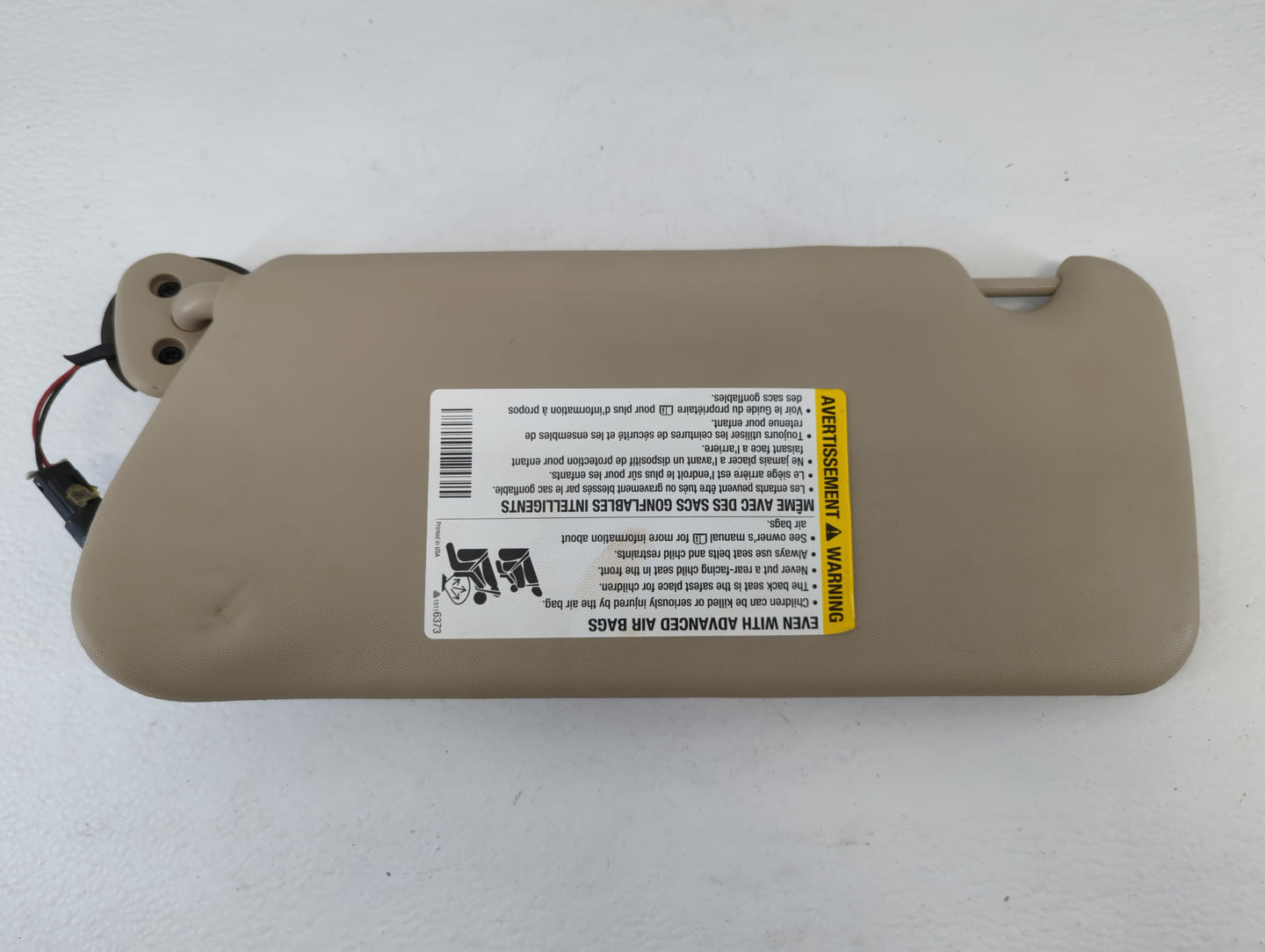 2003-2007 Cadillac Cts Sun Visor Shade Replacement Passenger Right Mirror Fits Fits 2003 2004 2005 2006 2007 OEM Used Auto P
