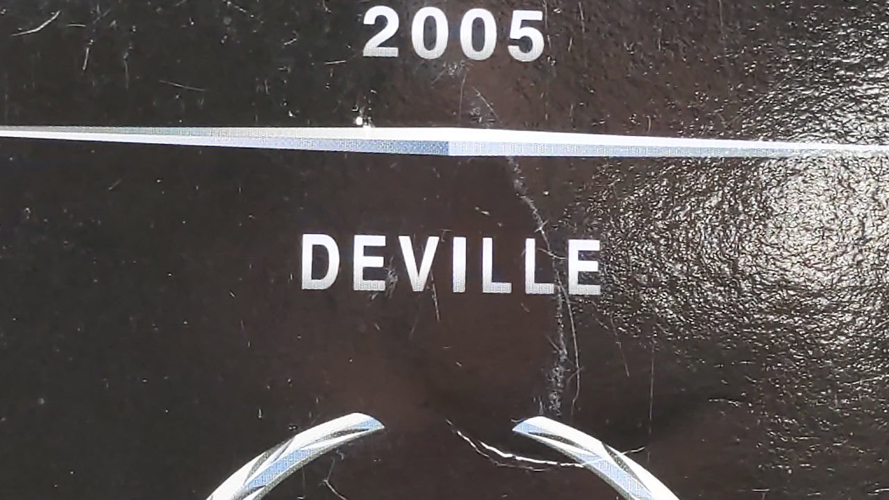 2005 Cadillac Deville Owners Manual Book Guide OEM Used Auto Parts - Oemusedautoparts1.com