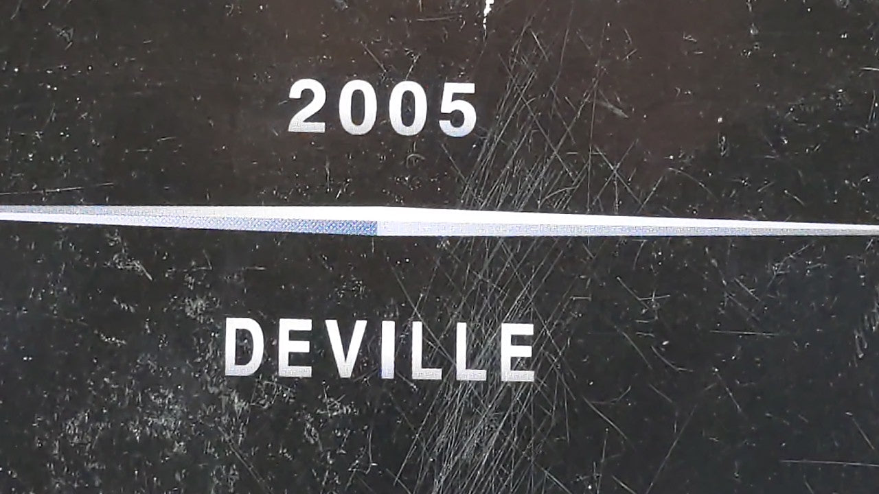 2005 Cadillac Deville Owners Manual Book Guide OEM Used Auto Parts - Oemusedautoparts1.com