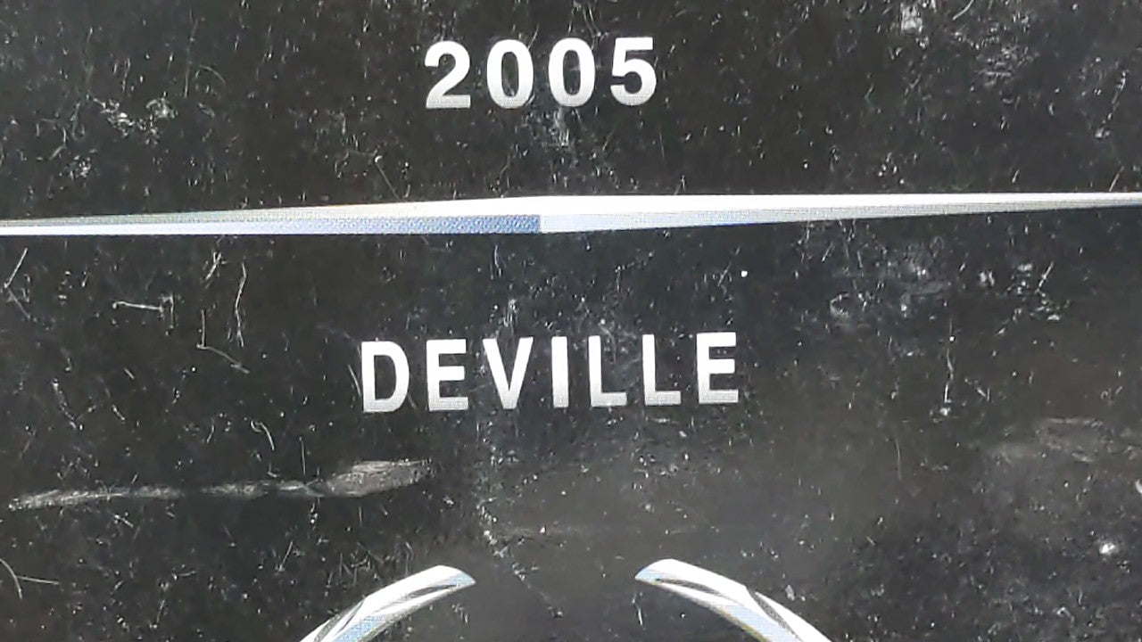 2005 Cadillac Deville Owners Manual Book Guide OEM Used Auto Parts - Oemusedautoparts1.com