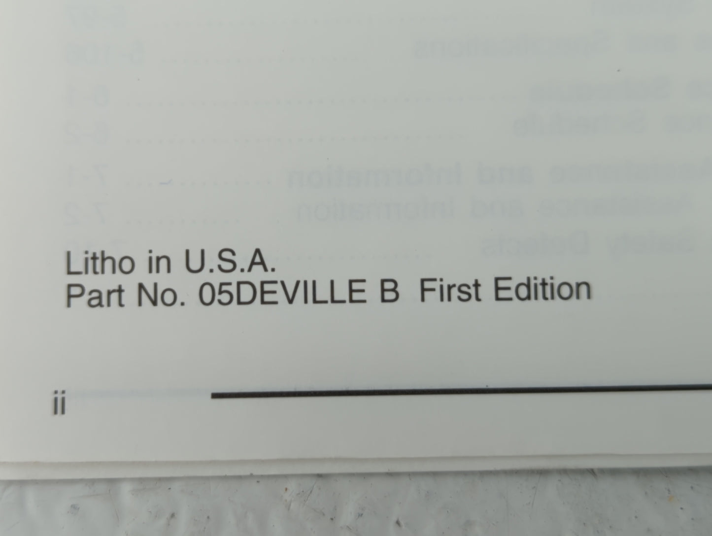 2005 Cadillac Deville Owners Manual Book Guide OEM Used Auto Parts - Oemusedautoparts1.com