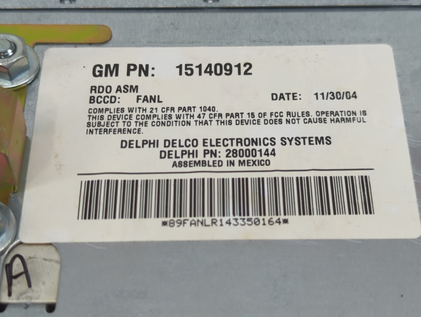 2002-2005 Cadillac Deville Information Display Screen - Oemusedautoparts1.com