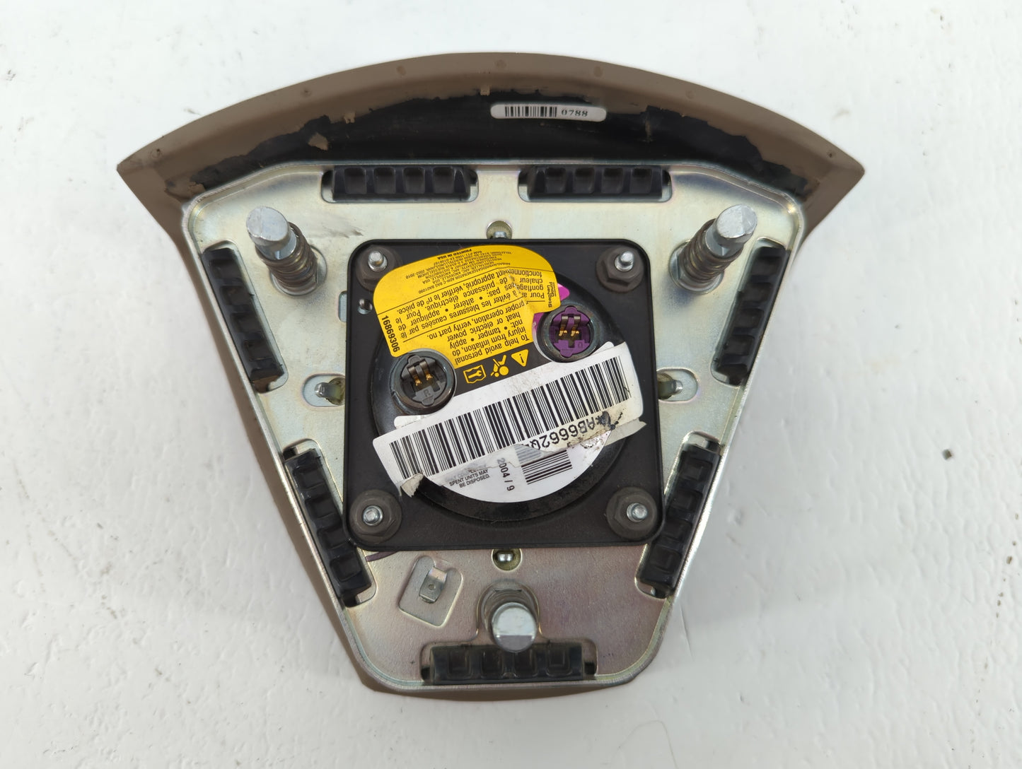 2005 Cadillac Sts Air Bag Driver Left Steering Wheel Mounted P/N:16869306 Fits OEM Used Auto Parts - Oemusedautoparts1.com