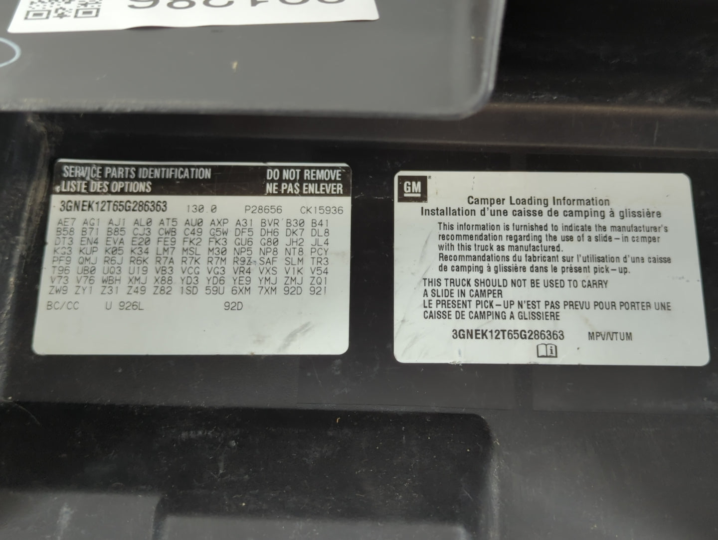 2005 Chevrolet Avalanche Passenger Glove Box Door Storage Compartment 891286 - Oemusedautoparts1.com