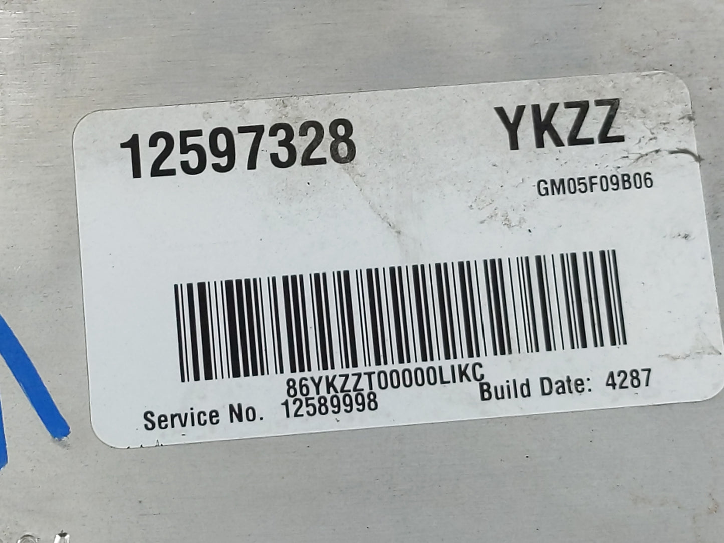 2005-2006 Chevrolet Cobalt PCM Engine Control Computer ECU ECM PCU OEM P/N:12597328 Fits Fits 2005 2006 OEM Used Auto Parts 