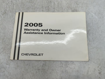 2005 Chevrolet Colorado Owners Manual Book Guide P/N:05COLORADO OEM Used Auto Parts