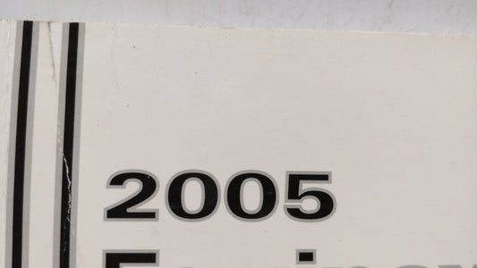 2005 Chevrolet Equinox Owners Manual Book Guide OEM Used Auto Parts
