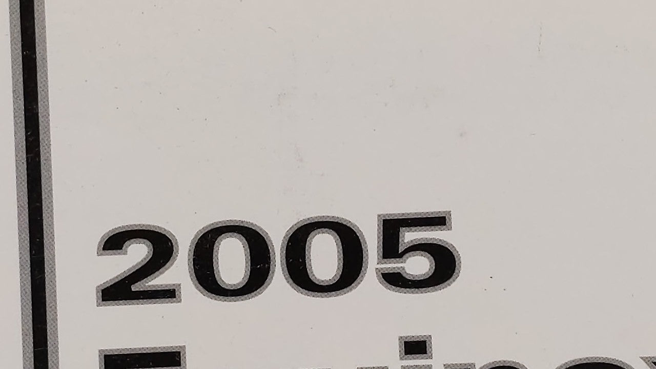 2005 Chevrolet Equinox Owners Manual Book Guide OEM Used Auto Parts - Oemusedautoparts1.com