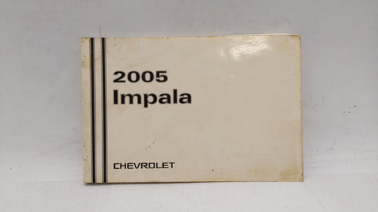 2005 Chevrolet Impala Owners Manual Book Guide OEM Used Auto Parts - Oemusedautoparts1.com