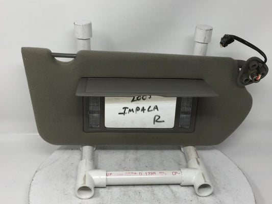 2005 Chevrolet Impala Sun Visor Shade Replacement Passenger Right Mirror Fits Fits 2000 2001 2002 2003 2004 OEM Used Auto Parts