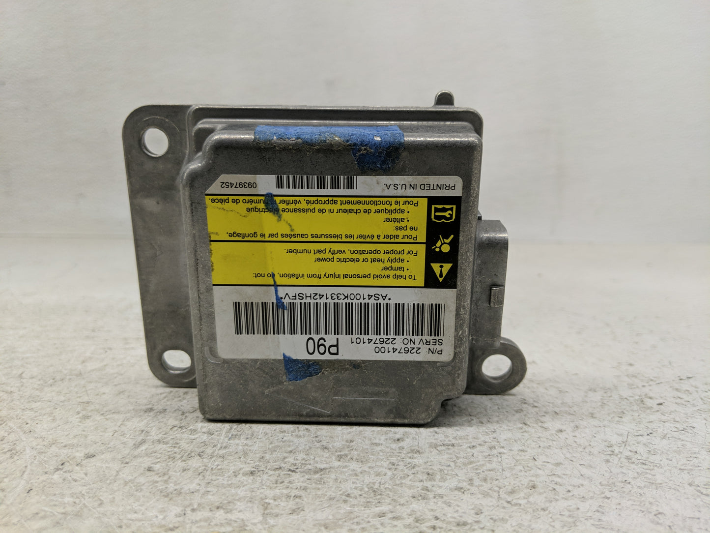 2001-2005 Chevrolet Malibu Srs Safety Restraint System Module 22674100 - Oemusedautoparts1.com
