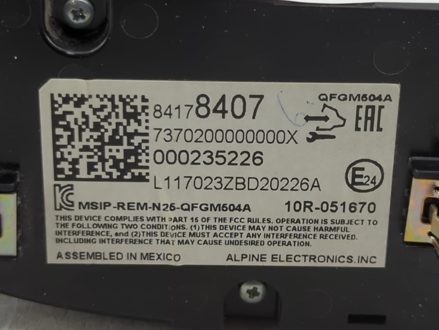 2016-2017 Chevrolet Malibu Climate Control Module Temperature AC/Heater Replacement Fits Fits 2016 2017 OEM Used Auto Parts 