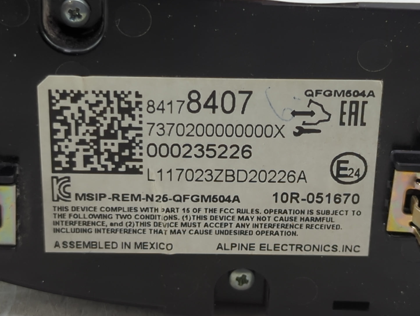 2016-2017 Chevrolet Malibu Climate Control Module Temperature AC/Heater Replacement Fits Fits 2016 2017 OEM Used Auto Parts 