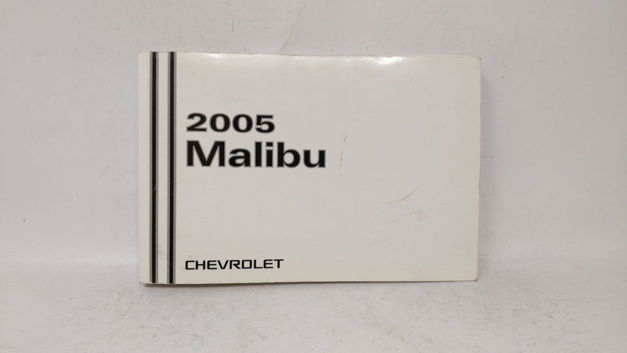 2005 Chevrolet Malibu Owners Manual Book Guide OEM Used Auto Parts - Oemusedautoparts1.com